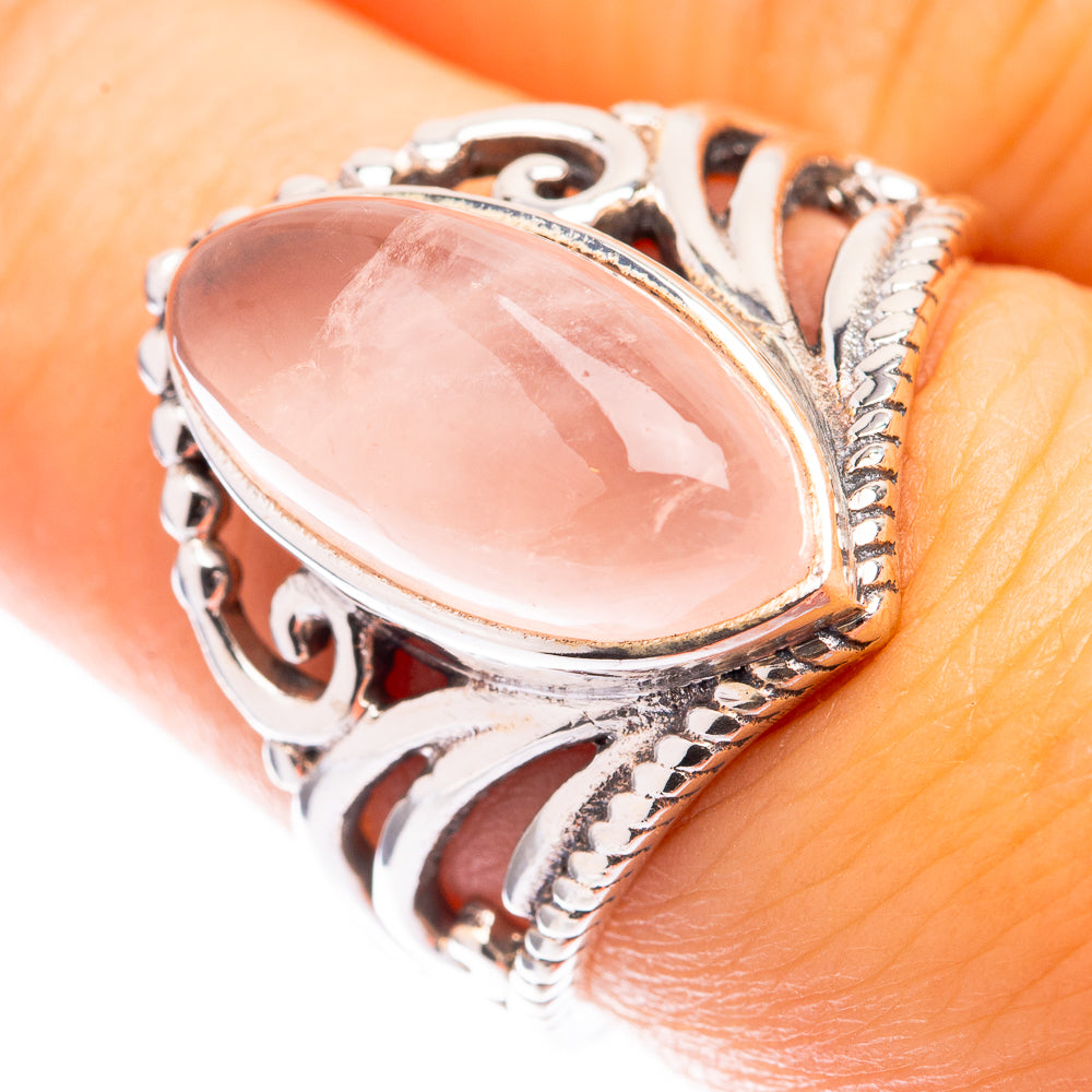 Rose Quartz Ring Size 6.75 (925 Sterling Silver) R141351