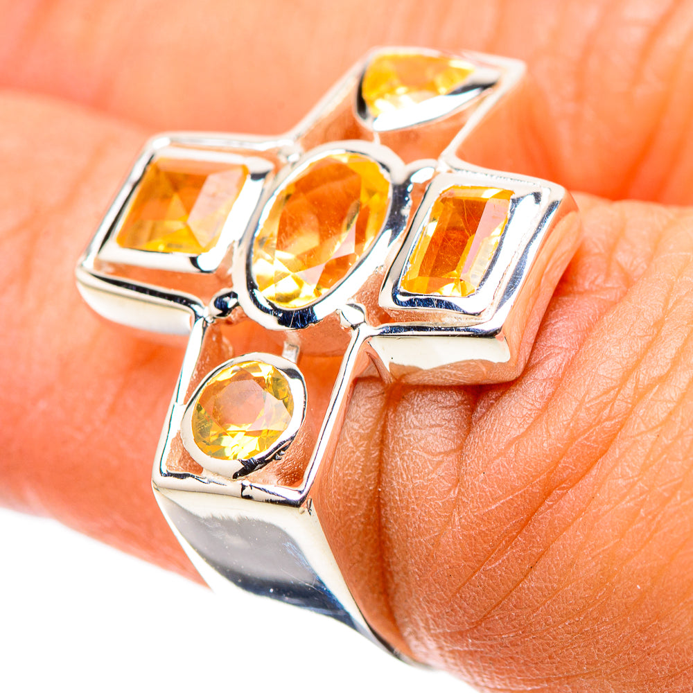 Faceted Citrine Ring Size 6 (925 Sterling Silver) RING138800