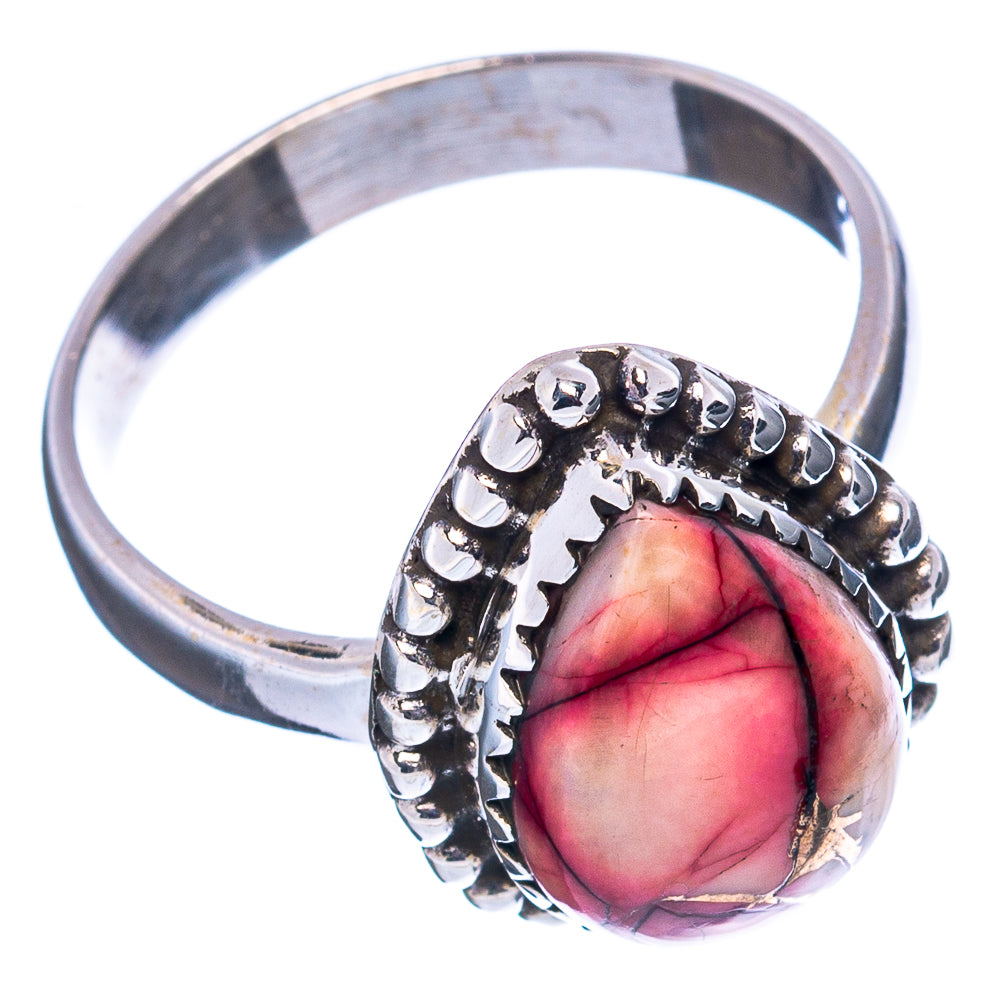Red Dahlia Mohave Turquoise Ring Size 8.75 (.925 Sterling Silver)