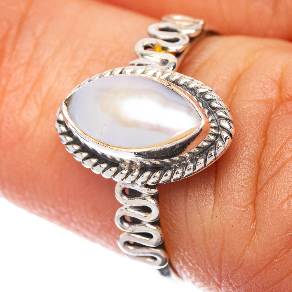 Cultured Pearl Dainty Ring Size 6 (925 Sterling Silver) R145196