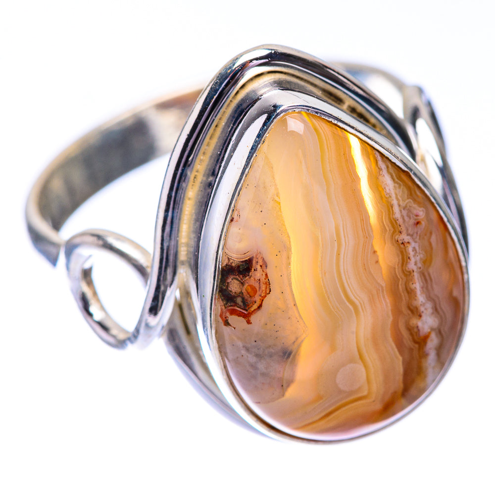 Laguna Lace Agate Ring Size 9.25 (925 Sterling Silver) R140684