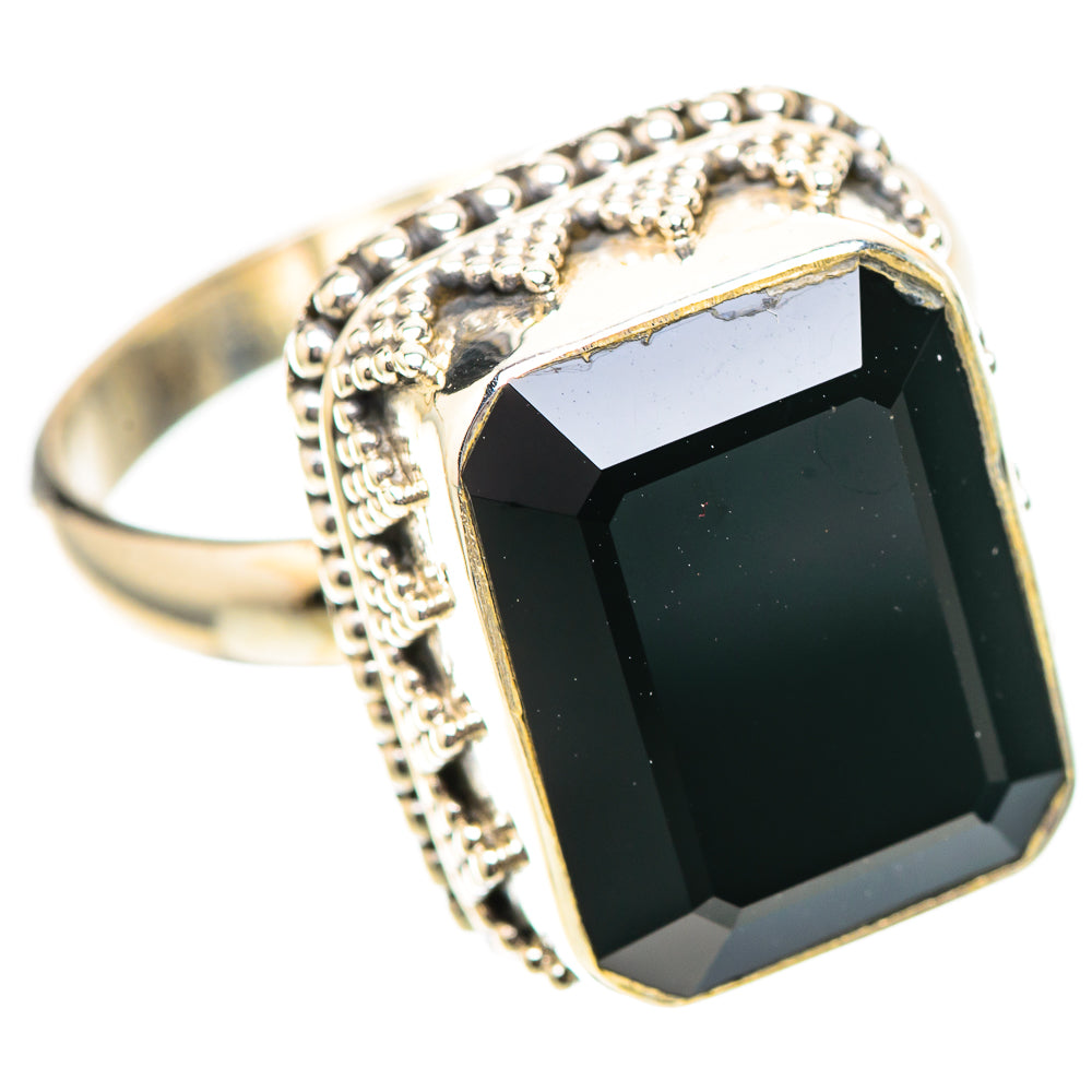 Black Onyx Ring Size 10.75 (925 Sterling Silver) RING138941