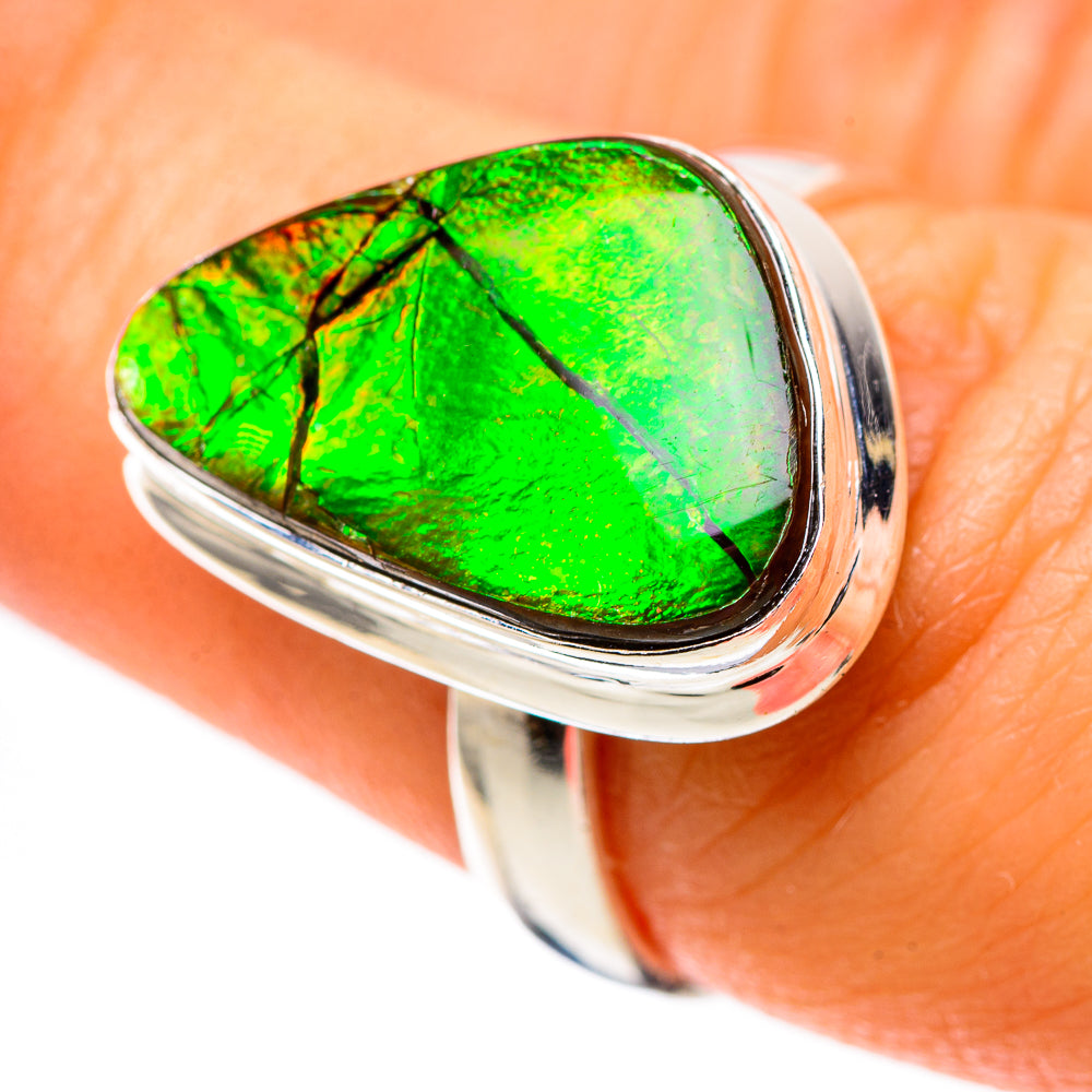 Ammolite Ring Size 7.5 (925 Sterling Silver) RING138723
