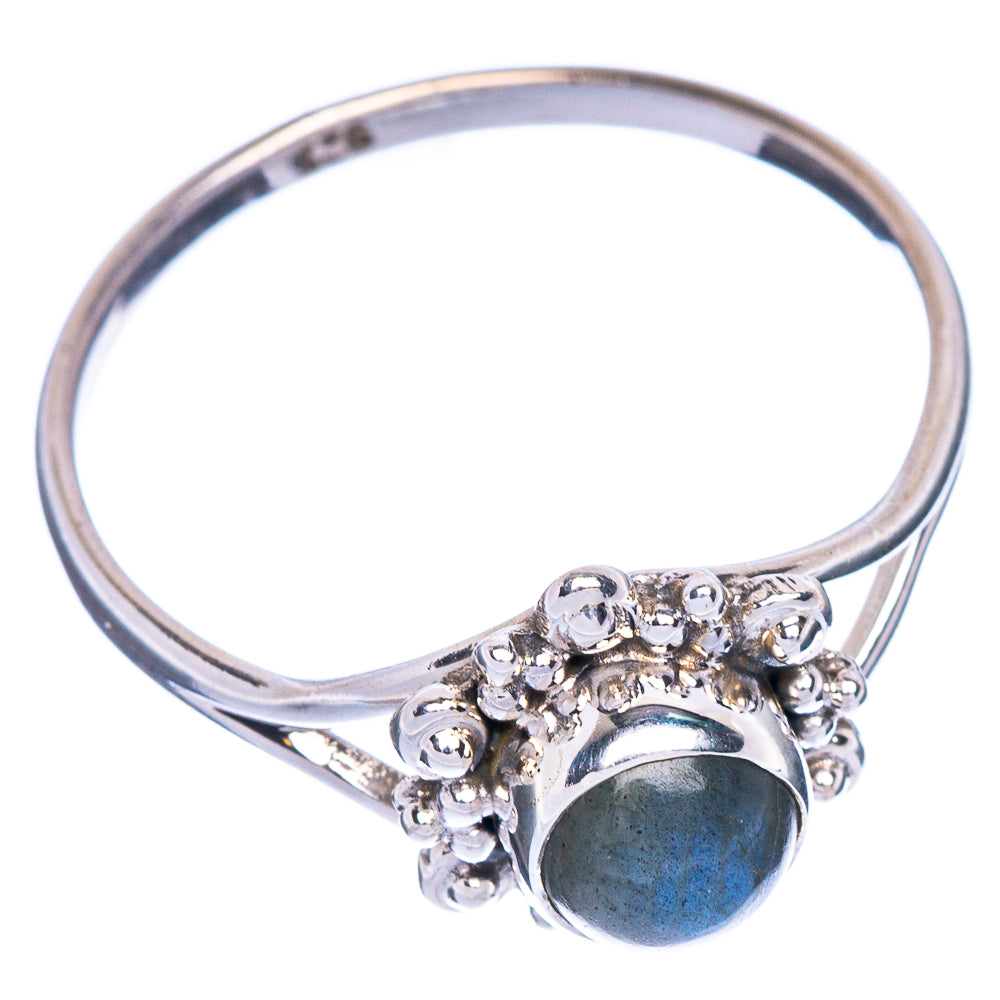 Labradorite Dainty Ring Size 8.75 (925 Sterling Silver) R147122