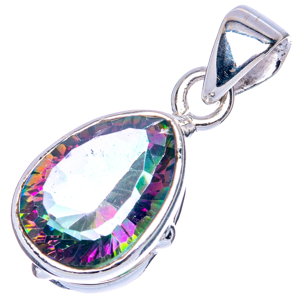 Value Mystic Topaz Pendant 1 1/8" (925 Sterling Silver) P42039