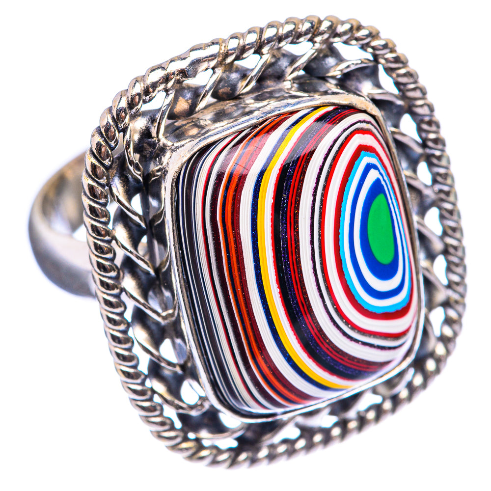 Fordite Ring Size 7.25 (925 Sterling Silver) R142861