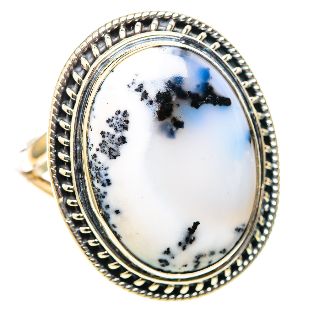 Large Dendritic Opal Ring Size 9.25 (925 Sterling Silver) RING138584