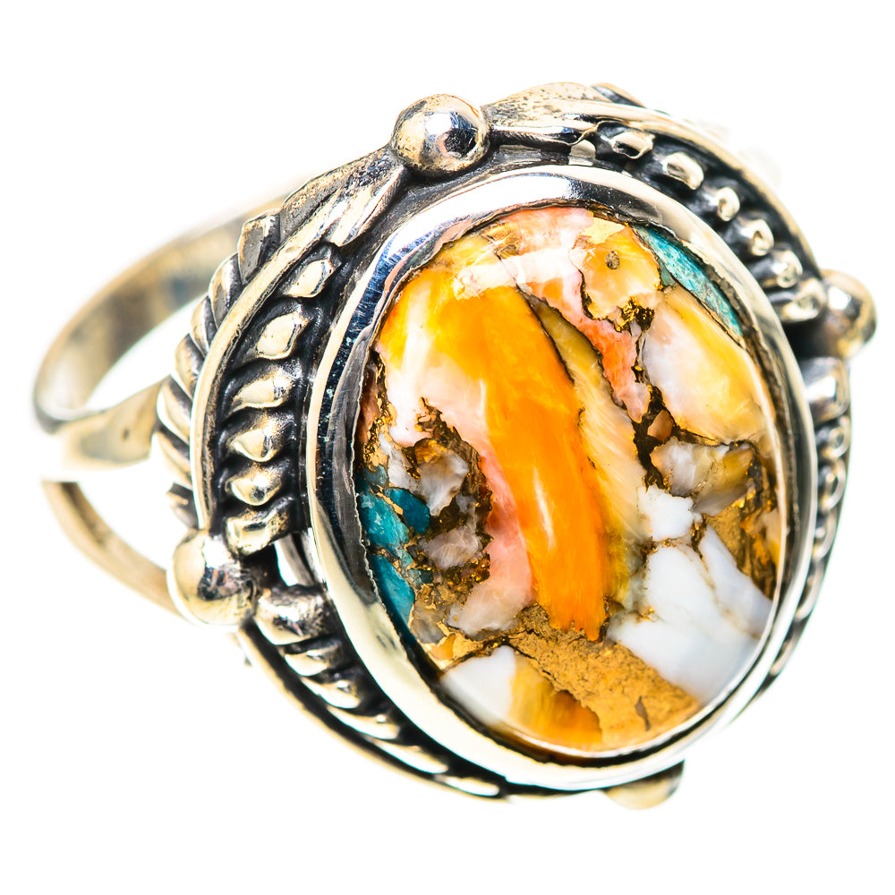 Spiny Oyster Turquoise Ring Size 10.25 (925 Sterling Silver) RING139764