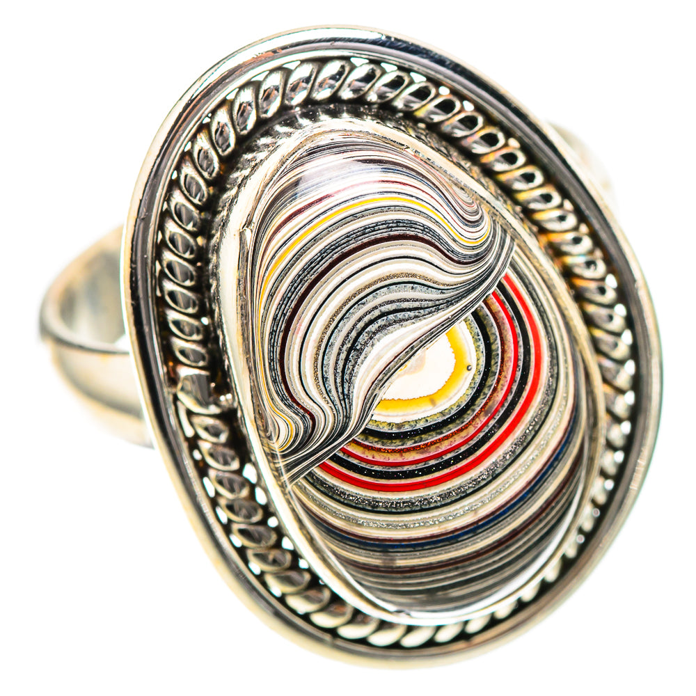 Fordite Ring Size 7.5 (925 Sterling Silver) RING139280