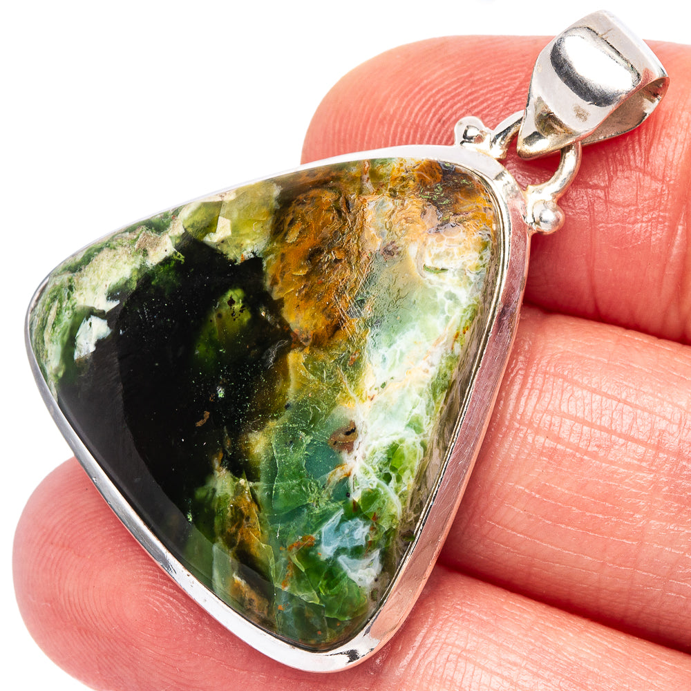 Rainforest Opal Pendant 1 1/2" (925 Sterling Silver) P44058