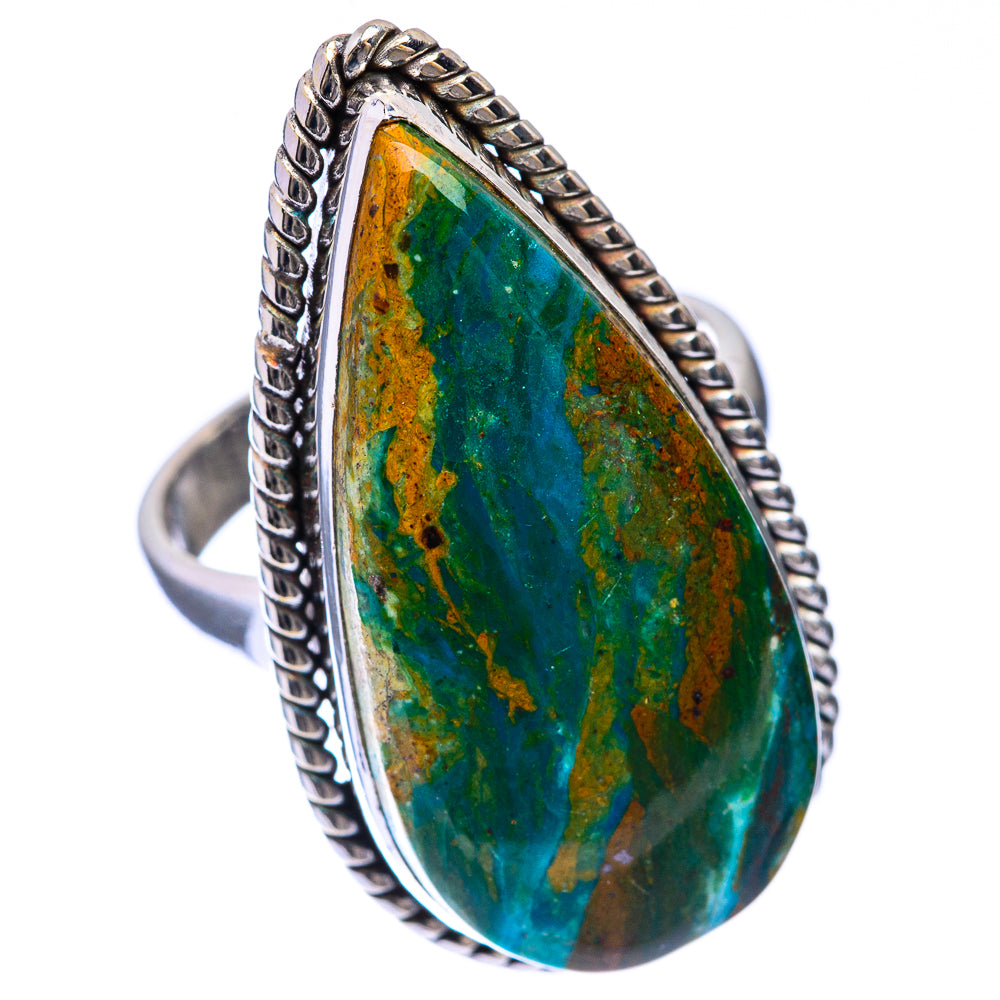 Large Peruvian Opal Ring Size 7.5 (925 Sterling Silver) R141401