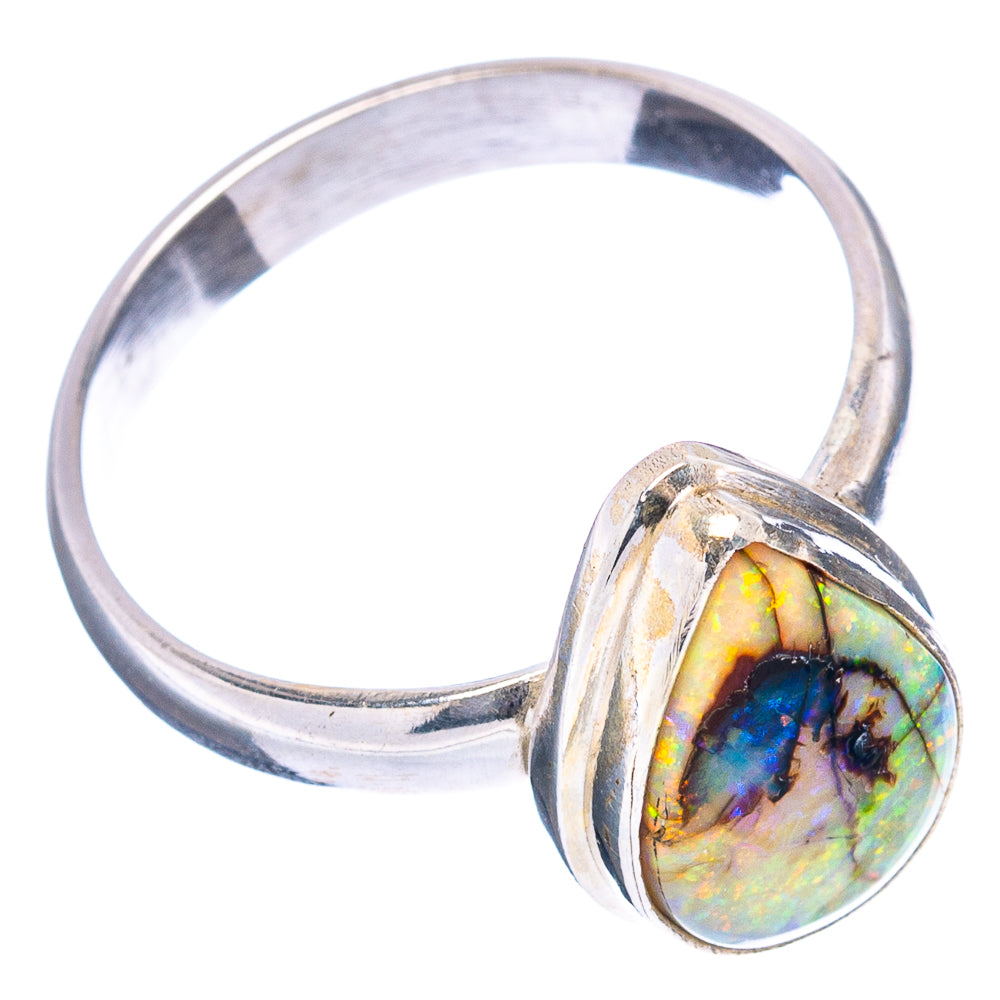 Rare Sterling Opal Ring Size 8 (.925 Sterling Silver)