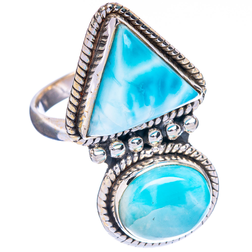 Rare Larimar Ring Size 6 (925 Sterling Silver) R147099