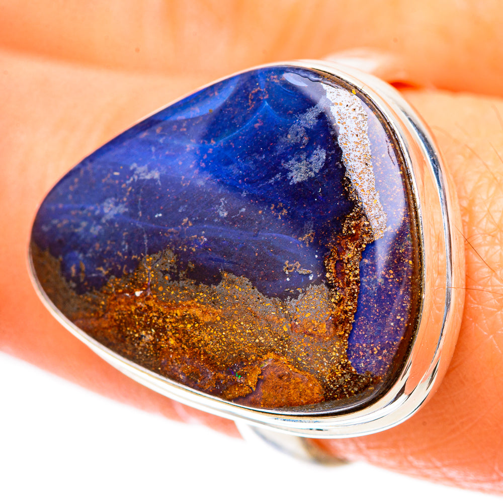 Boulder Opal Ring Size 9 (925 Sterling Silver) RING137810