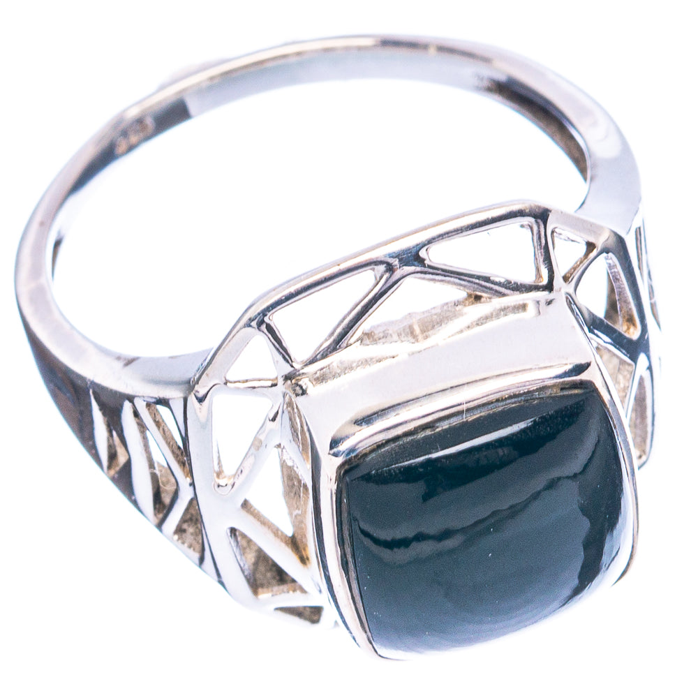 Black Onyx Ring Size 9.5 (925 Sterling Silver) R4771
