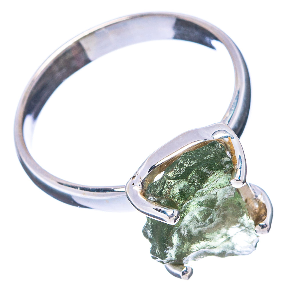 Moldavite Ring Size 5.75 (.925 Sterling Silver)
