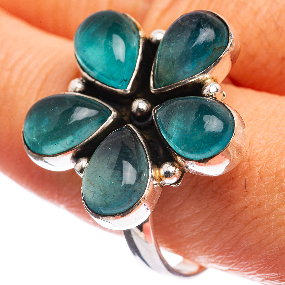 Blue Fluorite Ring Size 11 (925 Sterling Silver) R142955