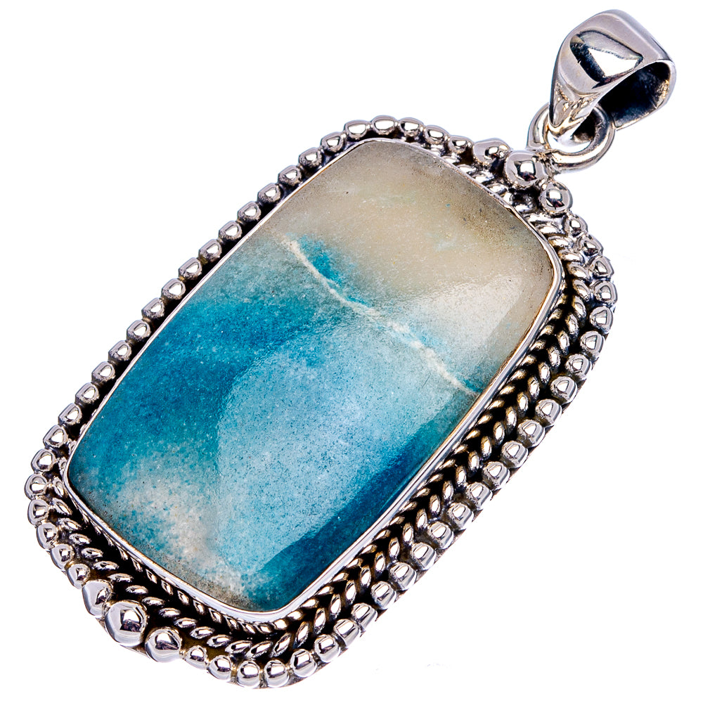 Premium Trollite In Quartz Pendant 1 7/8" (.925 Sterling Silver)