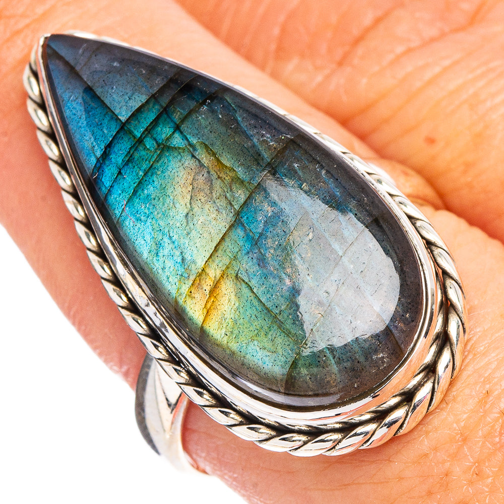 Labradorite Ring Size 8 (.925 Sterling Silver)