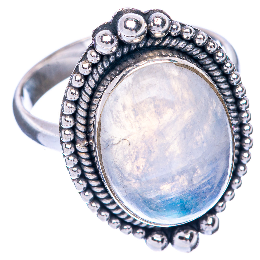 Rainbow Moonstone Ring Size 9 (925 Sterling Silver) R144850