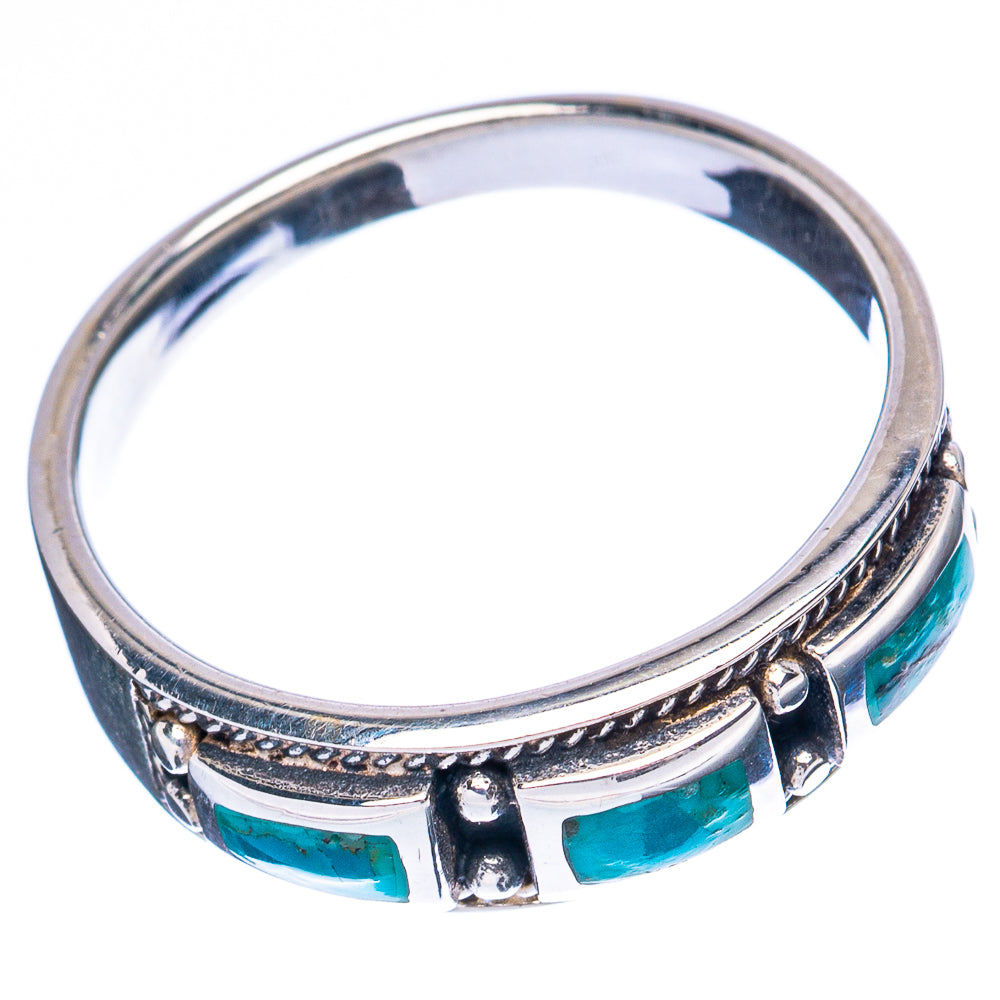Rare Arizona Turquoise Ring Size 7.5 (925 Sterling Silver) R3348