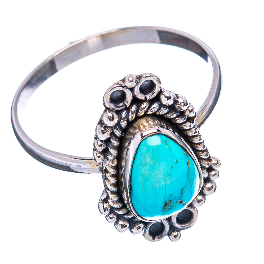 Sonoran South Hill Turquoise Dainty Ring Size 6 (.925 Sterling Silver)