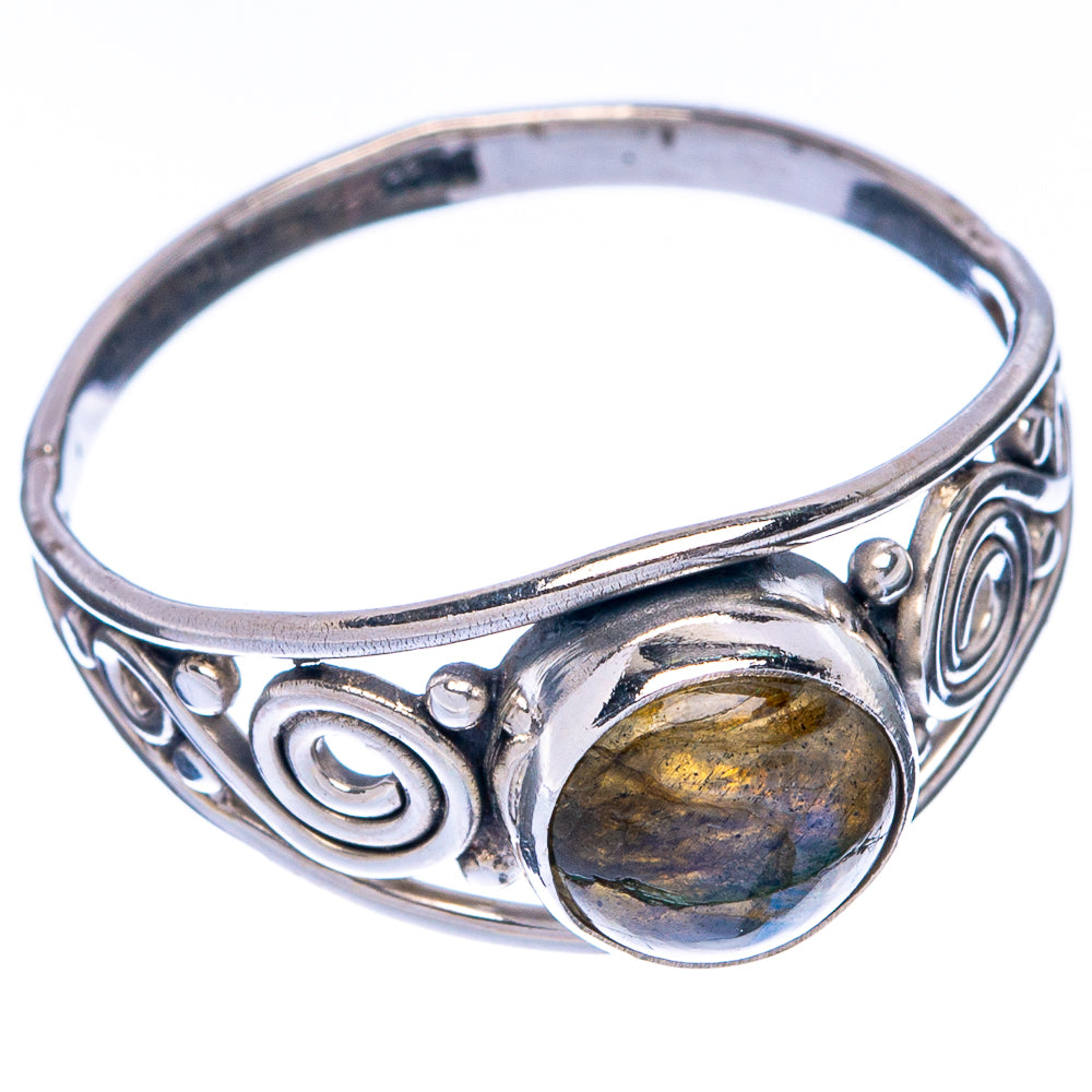 Labradorite Dainty Ring Size 7.75 (925 Sterling Silver) R145047