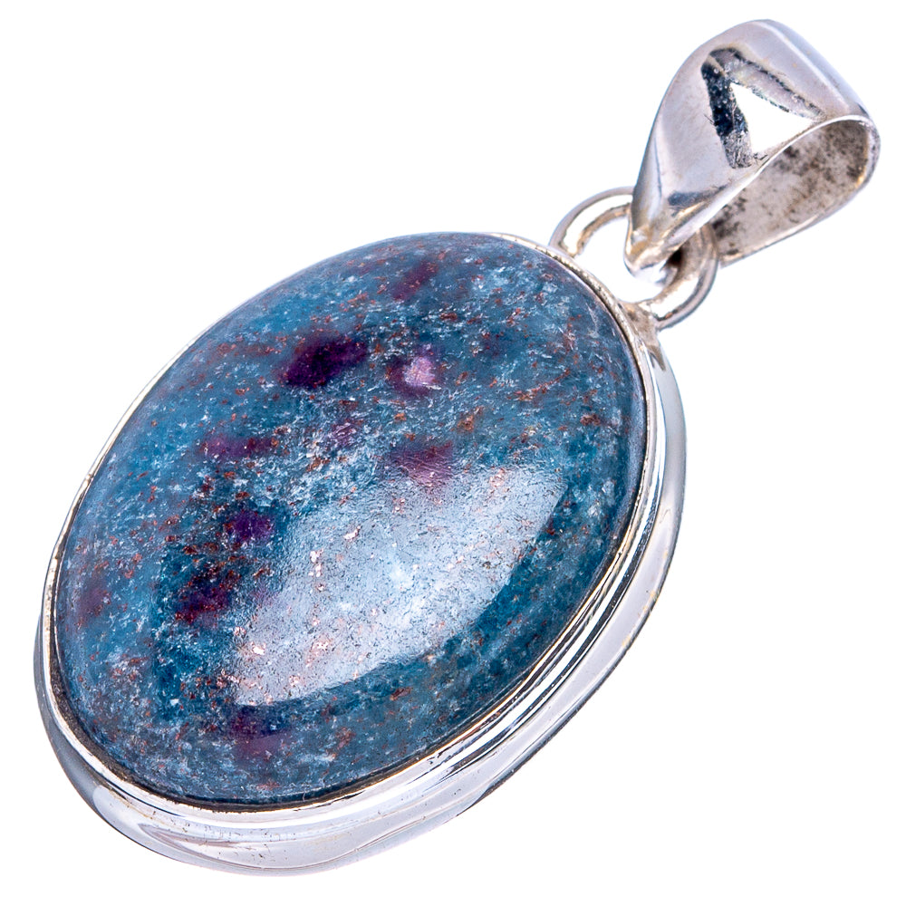 Ruby Fuchsite Pendant 1 3/8" (925 Sterling Silver) P43482