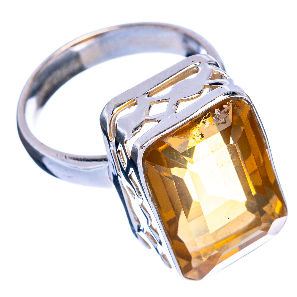 Faceted Citrine Ring Size 5.5 (925 Sterling Silver) R144424