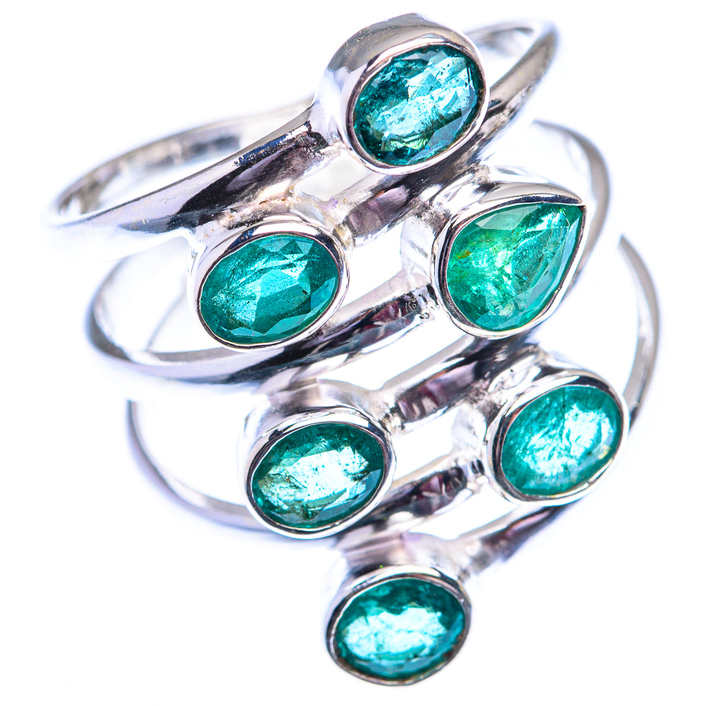 Zambian Emerald 925 Sterling Silver Ring Size 8.75 (925 Sterling Silver) RING140319