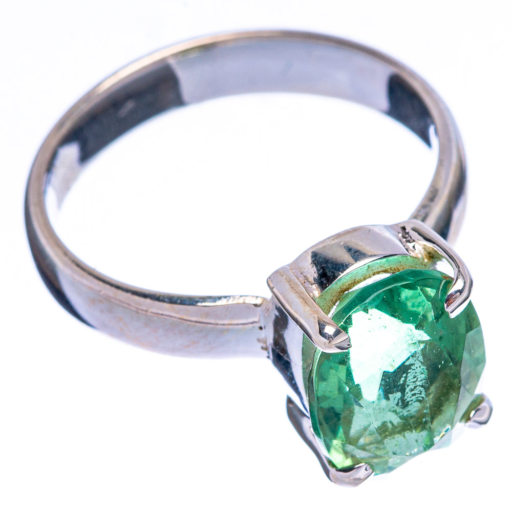 Rare Green Apatite Ring Size 6 (925 Sterling Silver) R146718