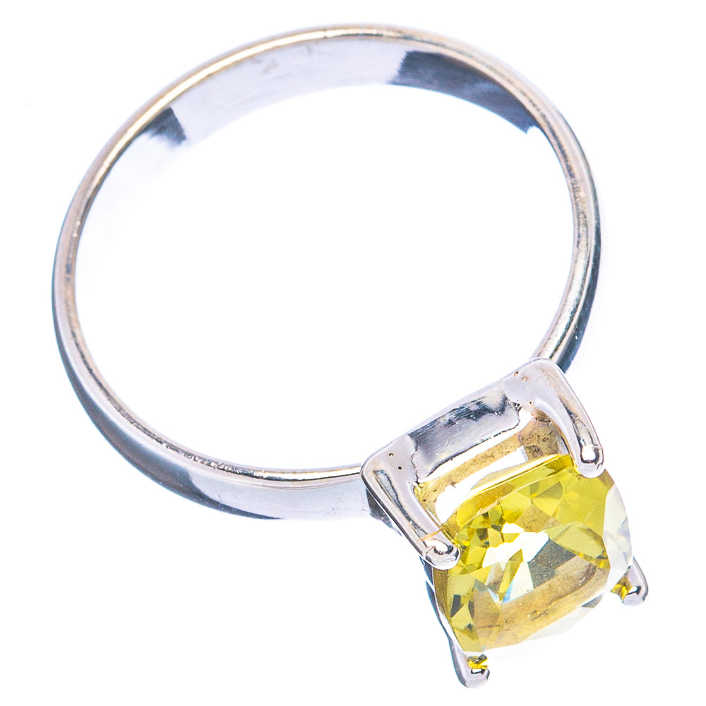 Faceted Citrine Ring Size 7 (.925 Sterling Silver)