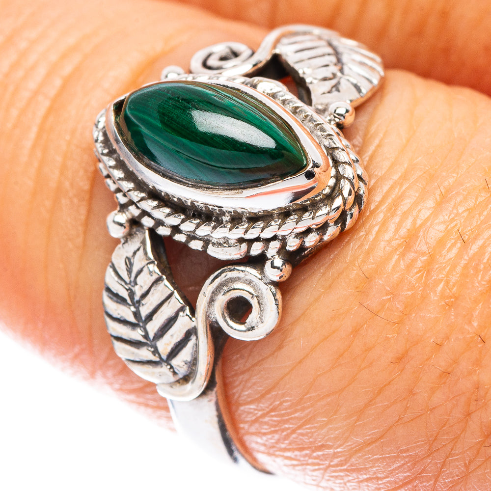 Malachite Ring Size 8 (925 Sterling Silver) R5542