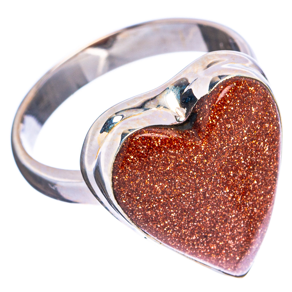 Goldstone Ring Size 6.75 (.925 Sterling Silver)