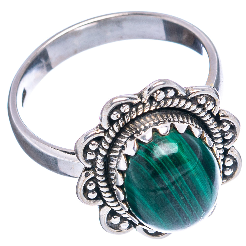 Malachite Ring Size 7 (.925 Sterling Silver)