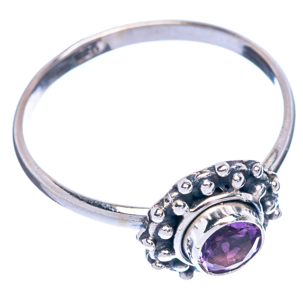 Faceted Amethyst Dainty Ring Size 9 (925 Sterling Silver) R145449