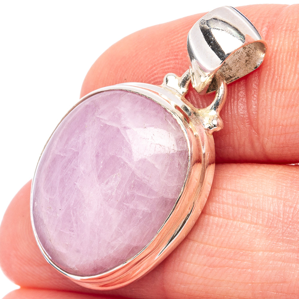 Rare Kunzite Pendant 1 1/4" (.925 Sterling Silver)