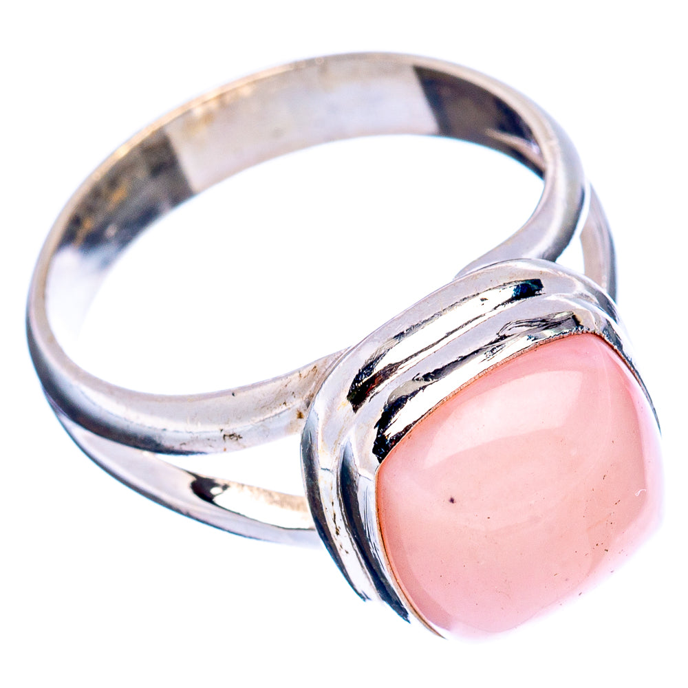 Pink Opal Ring Size 6.25 (.925 Sterling Silver)
