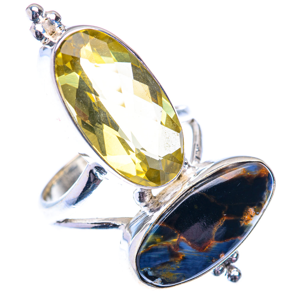 Large Pietersite, Citrine 925 Sterling Silver Ring Size 6.25 (925 Sterling Silver) RING140454