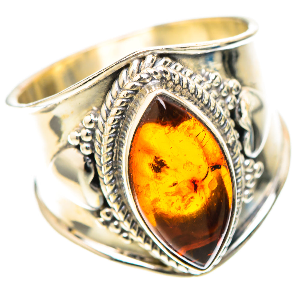 Baltic Amber Ring Size 7 (925 Sterling Silver) RING139209