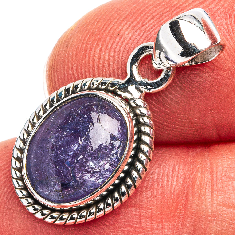 Rare Tanzanite Pendant 1" (.925 Sterling Silver)
