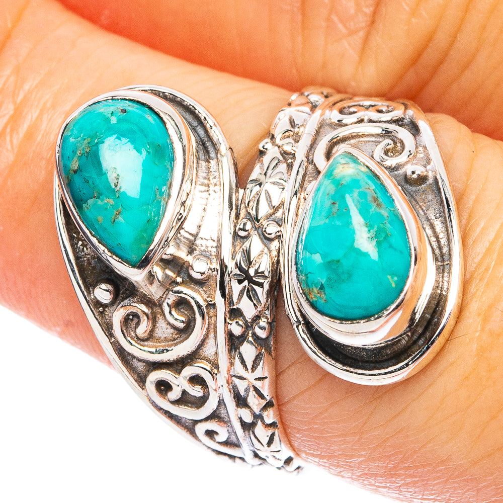 Rare Arizona Turquoise Ring Size 7.5 (925 Sterling Silver) R4717