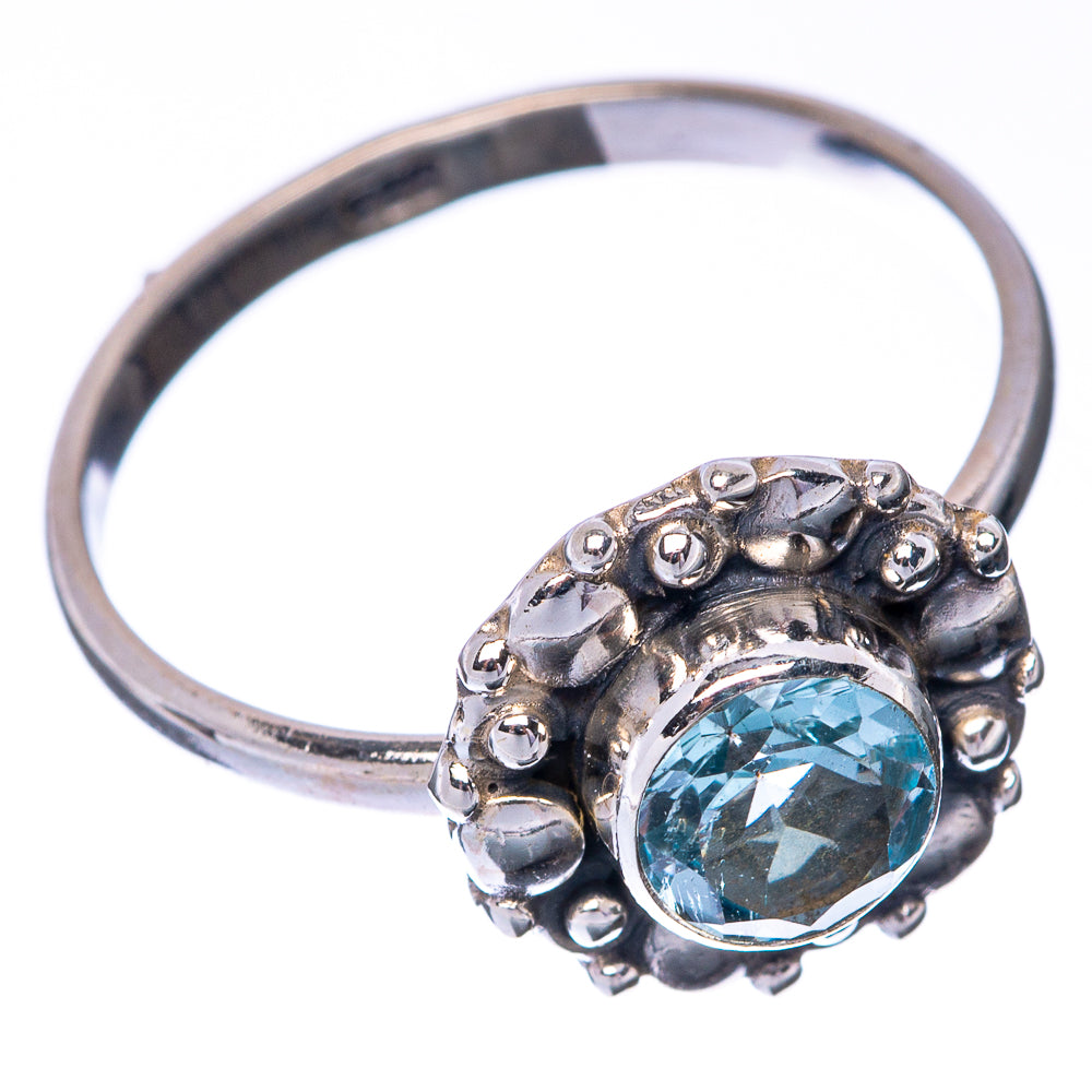 Blue Topaz Dainty Ring Size 7 (925 Sterling Silver) R145285