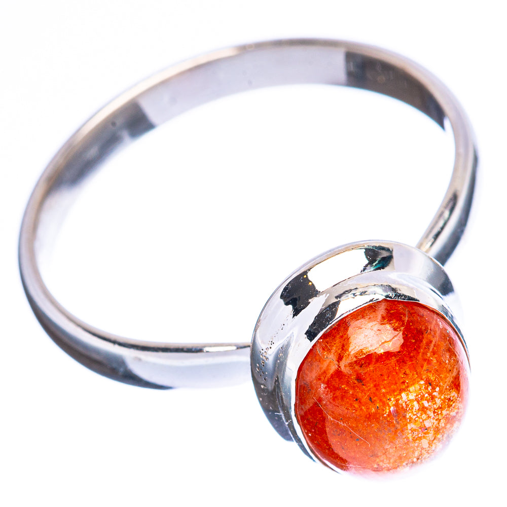 Value Sunstone Ring Size 8.25 (925 Sterling Silver) R3160