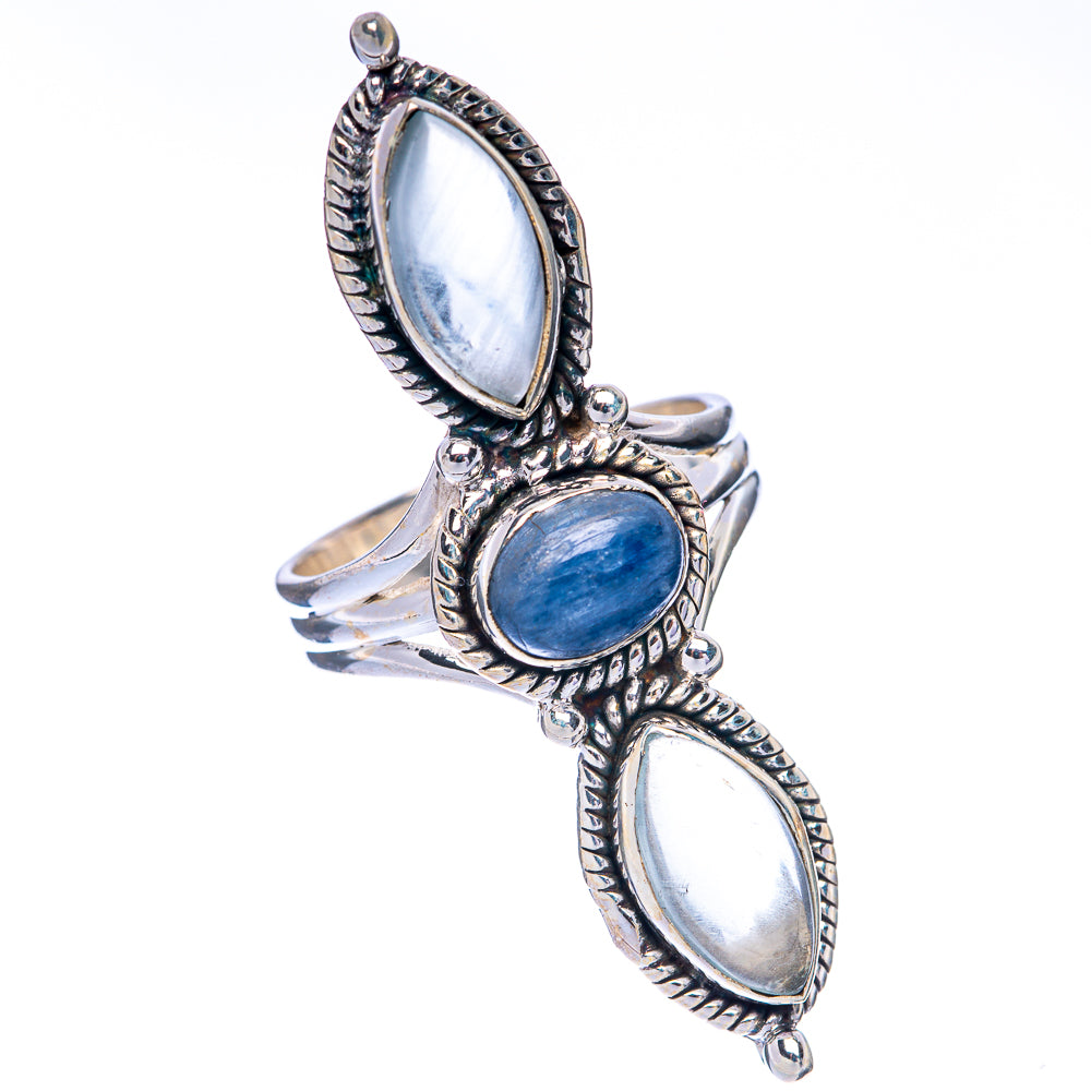 Large Kyanite, Aquamarine Ring Size 7 (925 Sterling Silver) R144942