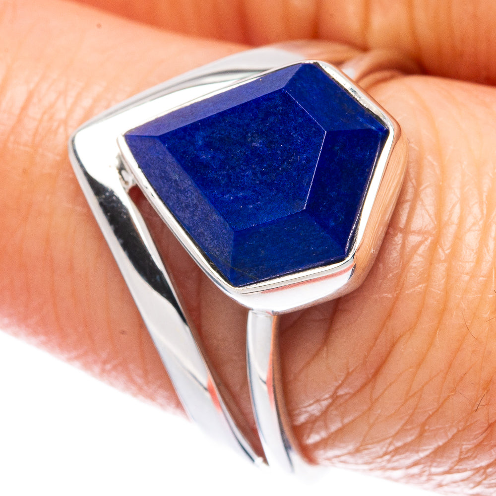 Premium Lapis Lazuli 925 Sterling Silver Ring Size 7.75 (925 Sterling Silver) R2722