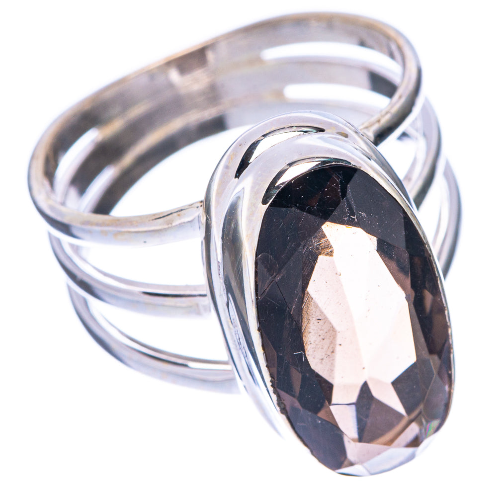 Smoky Quartz Ring Size 7.75 (925 Sterling Silver) R1749