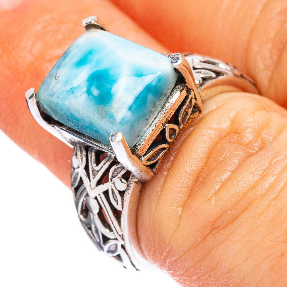 Larimar Ring Size 6.5 (925 Sterling Silver) R2317