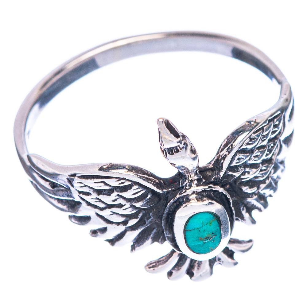 Arizona Turquoise Bird Ring Size 7.5 (925 Sterling Silver) R1099