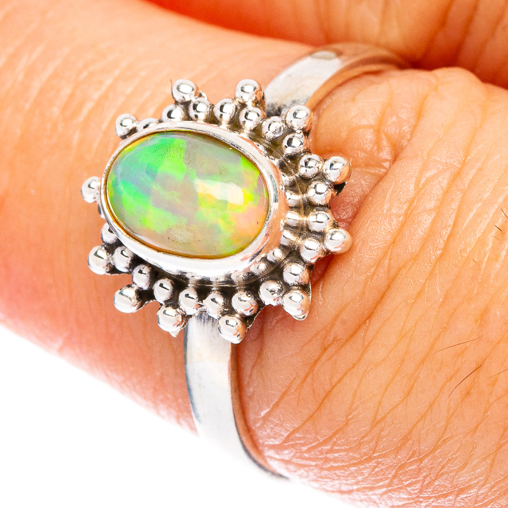 Rare Ethiopian Opal Ring Size 7 (925 Sterling Silver) R146889